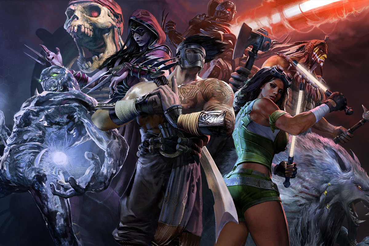 Artwork containing characters from video game Killer Instinct