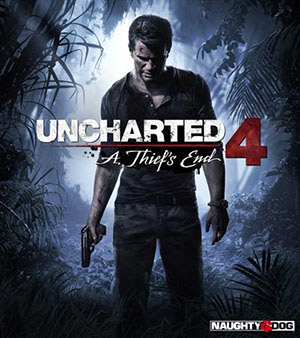 Uncharted 4 video game box